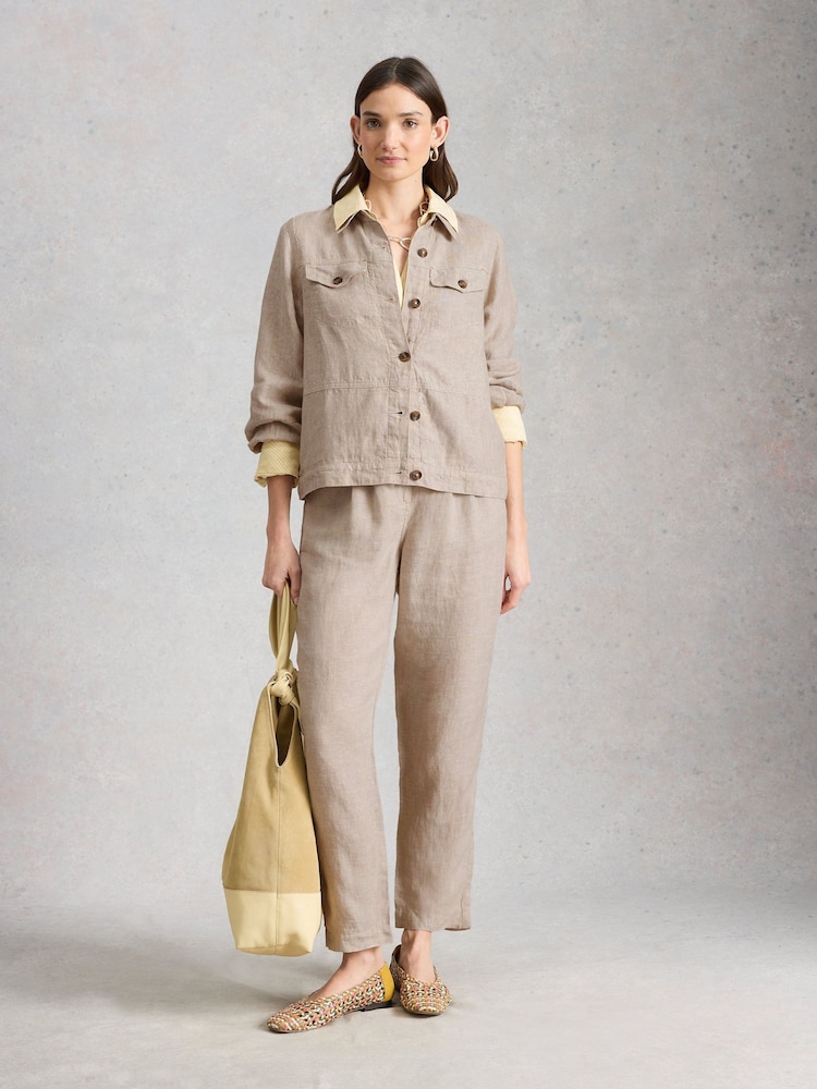 White Stuff Natural Camille Linen Jacket - Image 1 of 6