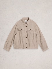 White Stuff Natural Camille Linen Jacket - Image 5 of 6
