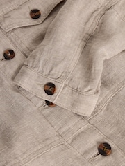 White Stuff Natural Camille Linen Jacket - Image 6 of 6