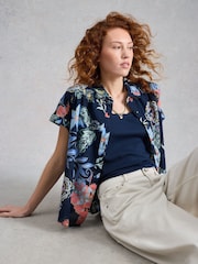 Синий - Рубашка на пуговицах White Stuff Orla - Изображение 1 6