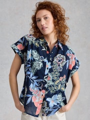 Синий - Рубашка на пуговицах White Stuff Orla - Изображение 2 6