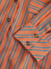 White Stuff Orange Sadie Boyfriend Shirt - Image 6 of 6