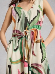 White Stuff Natural Poppy Linen Blend Maxi Dress - Image 4 of 6