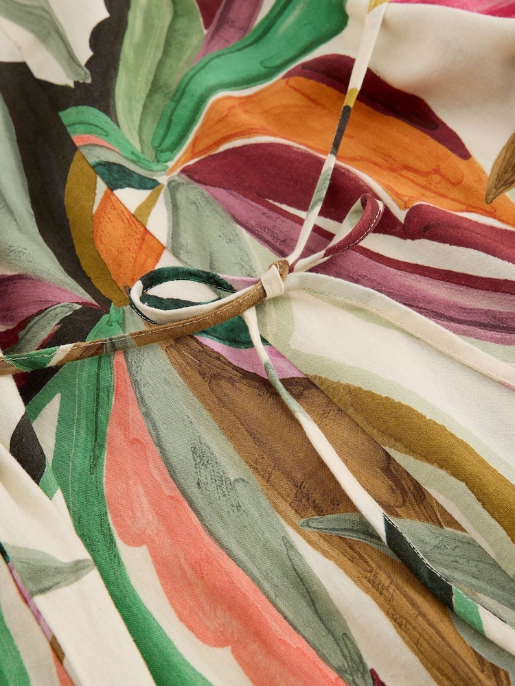 White Stuff Natural Poppy Linen Blend Maxi Dress - Image 6 of 6