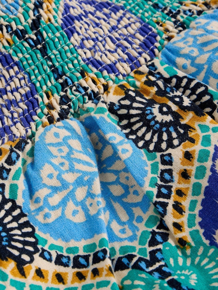 White Stuff Sky Blue Shelly Linen Blend Midi Skirt - Image 6 of 6 White Stuff Sky Blue Shelly Linen Blend Midi Skirt - Image 6 of 6