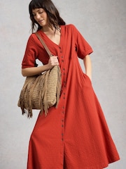 White Stuff Megan knappjerseykjole - Bilde 4 av 6