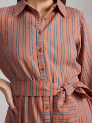 فستان بتصميم قميص Soma من White Stuff - Image 5 of 7