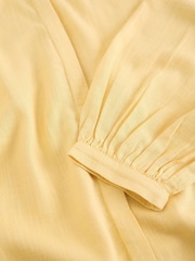 White Stuff Yellow Lana Cotton Top - Image 6 of 6