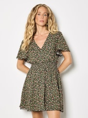 ブラック - Apricot Ditsy Floral Gold Foil Mini Dress - 画像 2 / 4