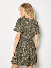 ブラック - Apricot Ditsy Floral Gold Foil Mini Dress - 画像 4 / 4