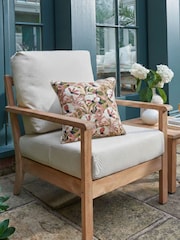 Laura Ashley Dusky Pink Somerby Indoor and Outdoor Scatter Cushion - Image 2 of 5