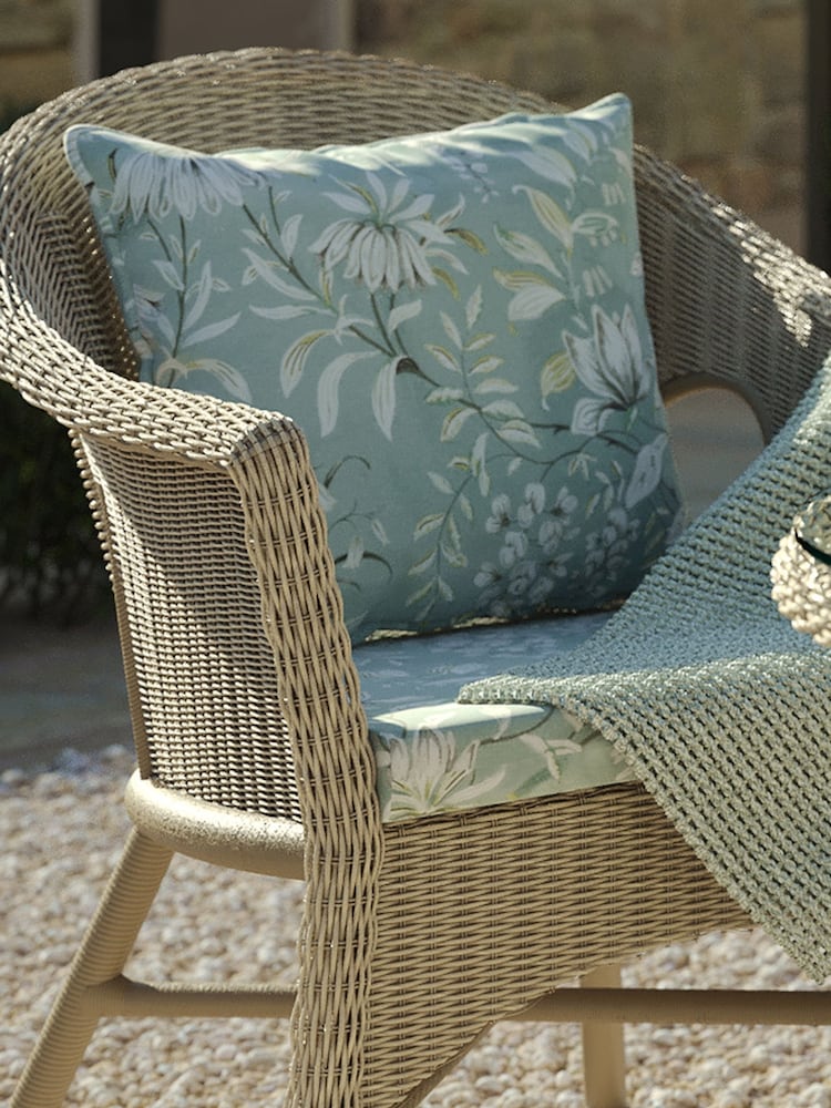 Laura Ashley Sage Green Parterre Indoor and Outdoor Scatter Cushion - Image 1 of 5