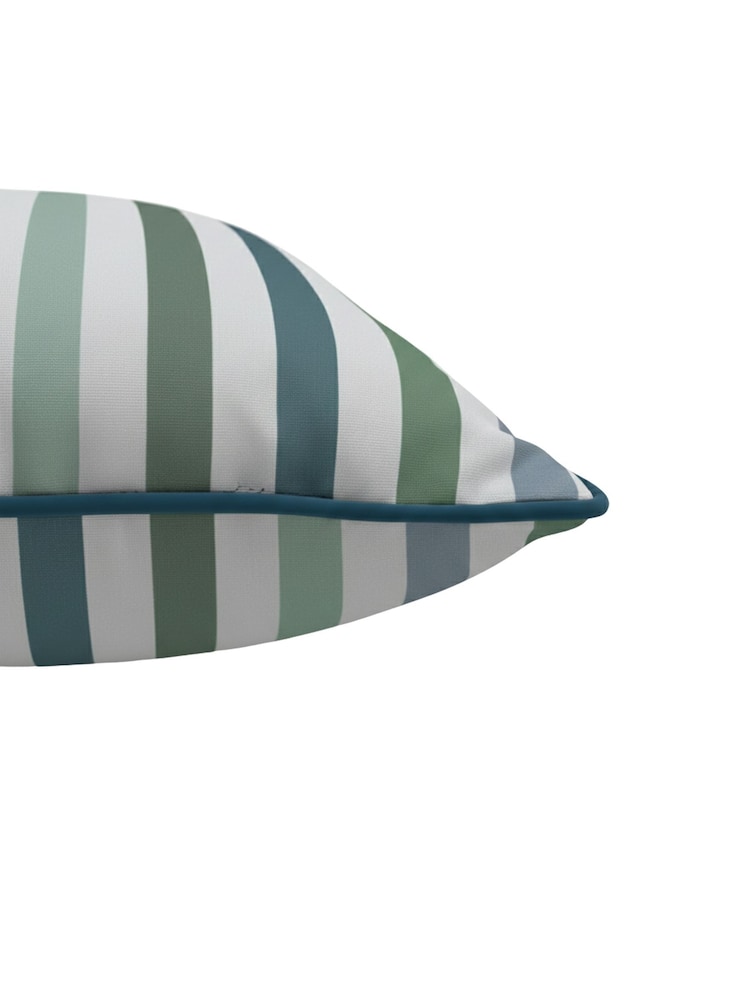 Laura Ashley Blue Candy Stripe Indoor and Outdoor Scatter Cushion - Image 5 of 5