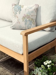 Laura Ashley Cream Wisteria Duck Indoor and Outdoor Scatter Cushion - Image 2 of 5