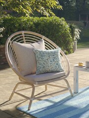 Laura Ashley Blue Henlake Indoor and Outdoor Scatter Cushion - Image 2 of 5