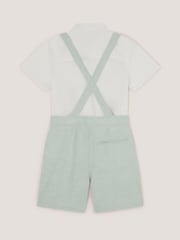 Monsoon Green Rowan 3 Piece Short Suits with Braces - Image 2 of 3