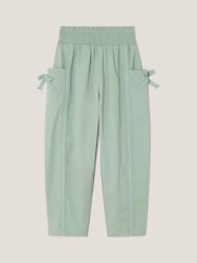 Monsoon Green Lace Trim Barrel Trousers - Image 1 of 3