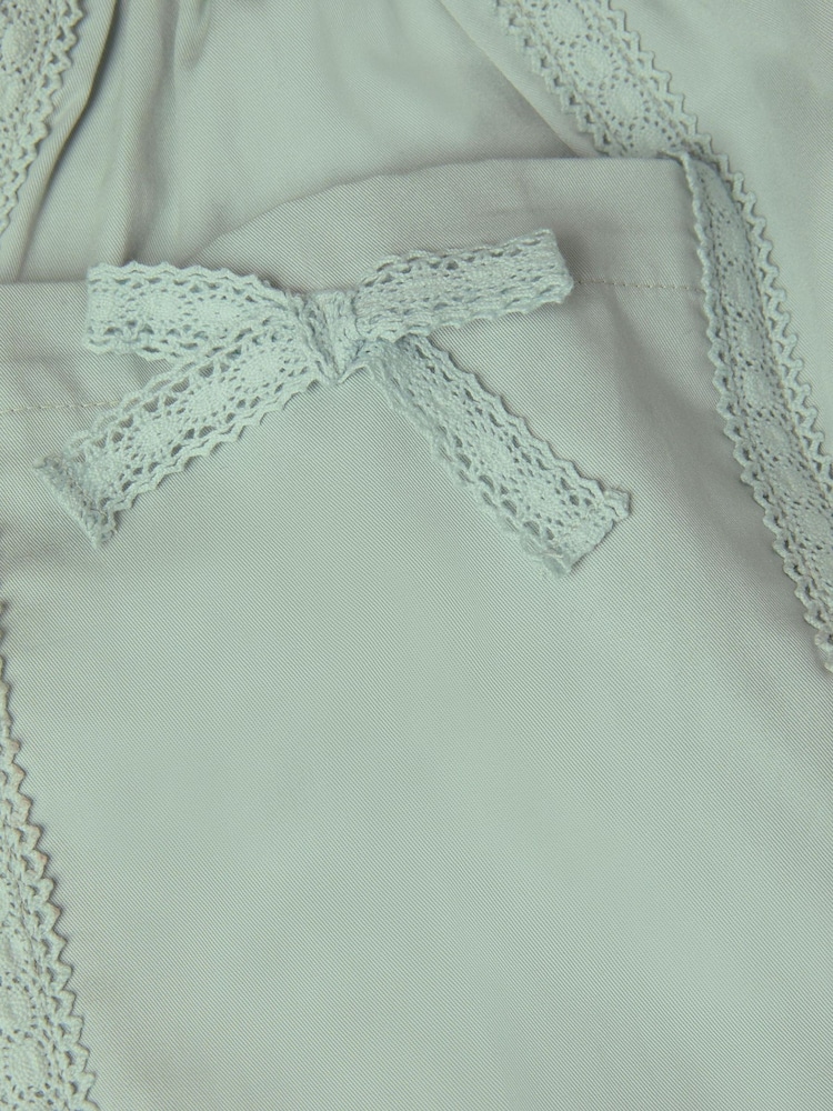 Monsoon Green Lace Trim Barrel Trousers - Image 3 of 3