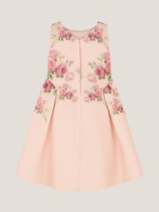 Monsoon Pink Baby Molly Rose Print Scuba Dress - Image 2 of 3