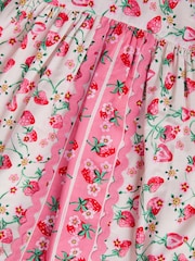 Monsoon Puff Sleeve Strawberry Print Dress - Imaginea 3 din 3