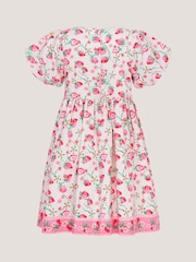 Robe Monsoon imprimé fraise à manches bouffantes - Image 4 sur 5
