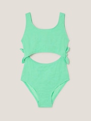 Monsoon Badeanzug mit Seestern-Aufdruck und Zierausschnitt - Bild 1 von 3