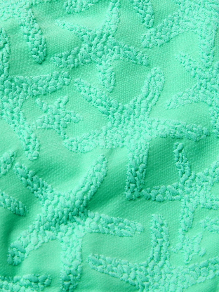 Monsoon Green Starfish Imprint Cut Out Swimsuit - Image 4 of 4