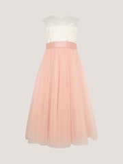 Monsoon Pink Cynthia Corded Lace Party Dress - Image 1 of 3