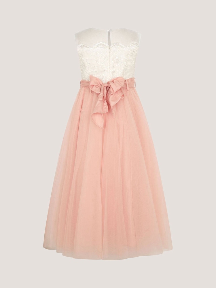 Monsoon Pink Cynthia Corded Lace Party Dress - Image 2 of 3 Monsoon Pink Cynthia Corded Lace Party Dress - Image 2 of 3