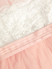 Monsoon Pink Cynthia Strapless Lace Maxi Dress - Image 5 of 5