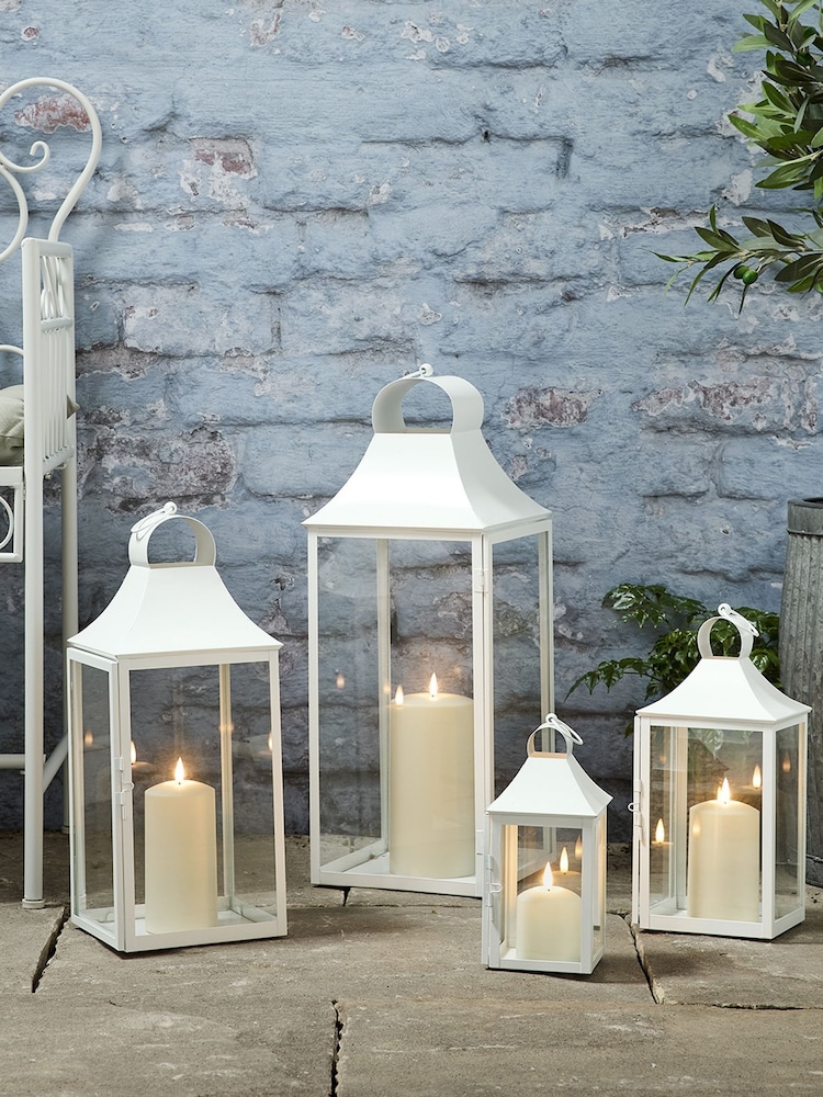 Lights4fun White Albury TruGlow Lantern - Extra Large - Image 2 of 2