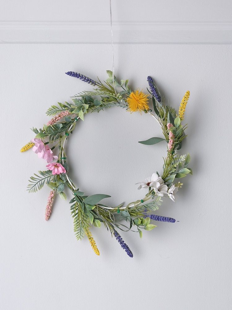 Lights4fun Good Spring Wreath - Image 2 of 5