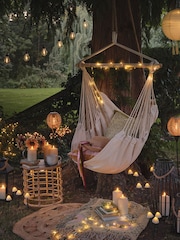 Lights4fun Black Solar LED Table - Image 3 of 6