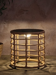 Lights4fun Black Solar LED Table - Image 6 of 6