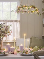 Lights4fun Set of 3 Ribbed Pillar Candles with Infrared RC - Image 5 of 6