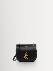 Mulberry Black Small Amberley Satchel Classic Grain Bag - Image 4 of 11