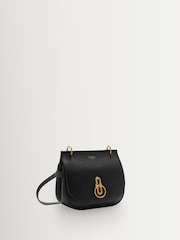 Mulberry Black Small Amberley Satchel Classic Grain Bag - Image 6 of 11