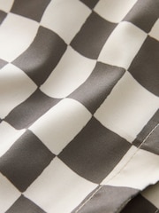 Brown Checkerboard Printed Swim Shorts (3mths-7yrs) - Image 4 of 5