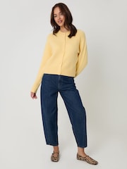 黃色 - Threadbare 排扣針織外套 - 圖片 3/5