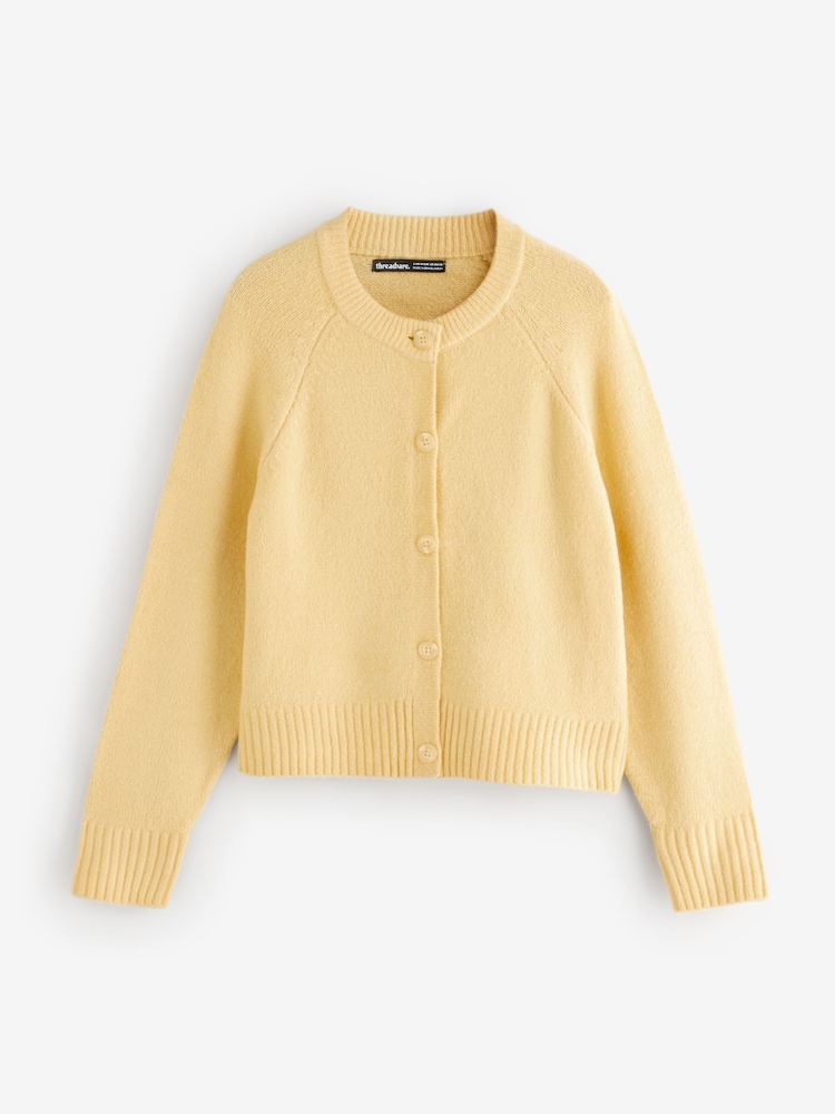 黃色 - Threadbare 排扣針織外套 - 圖片 5/5