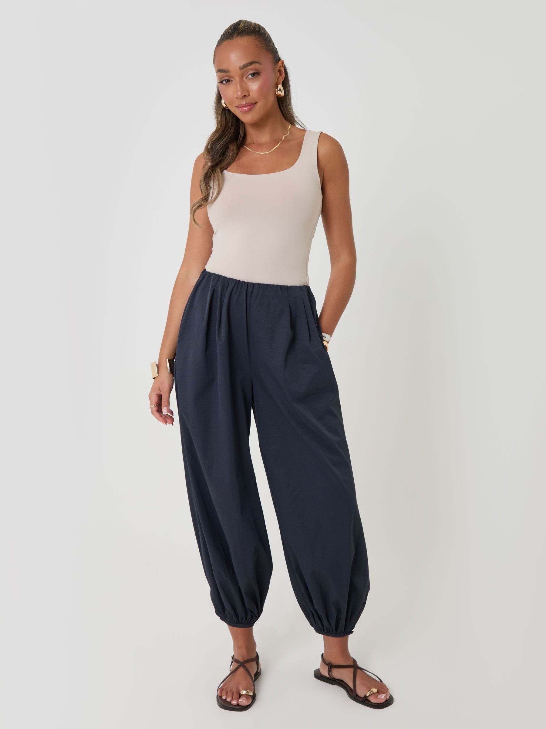 Buy Threadbare Blue Balloon Trousers with Pockets from Next USA