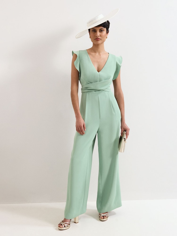Phase Eight Green Ayla Wide Leg Jumpsuit - Image 1 of 6