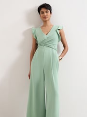 Phase Eight Green Ayla Wide Leg Jumpsuit - Image 3 of 6