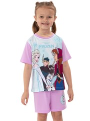 Character Purple Disney Frozen Girls Short Pyjamas - Image 6 of 10