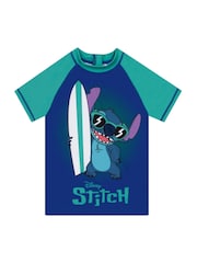 Character Blue Disney Lilo & Stitch Rash Guard And Swim Shorts Set - Image 2 of 5