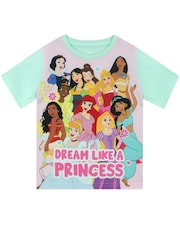Character Green Disney Princess Short Pyjamas Ariel, Moana, Rapunzel - Image 2 of 10