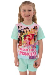 Character Green Disney Princess Short Pyjamas Ariel, Moana, Rapunzel - Image 6 of 10
