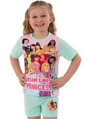 Character Green Disney Princess Short Pyjamas Ariel, Moana, Rapunzel - Image 8 of 10