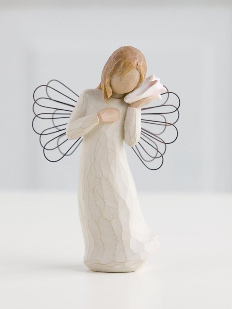 Willow Tree Off White Thinking Of You Figurine - Image 1 of 3 Willow Tree Off White Thinking Of You Figurine - Image 1 of 3