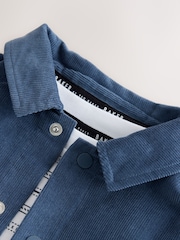 Baker by Ted Baker Blue Cord Jacket, Stripe T-Shirt and Trousers 3 Piece Set - Image 13 of 14